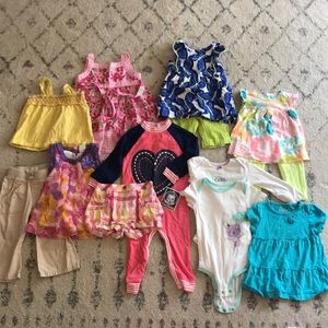 Lot of 12 month girls’ summer clothing